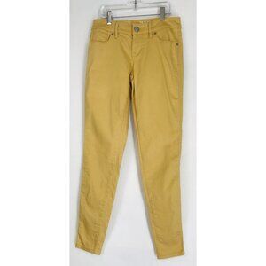 The Limited Jeans Womens Size 0 Yellow‎ Denim Skinny Leg